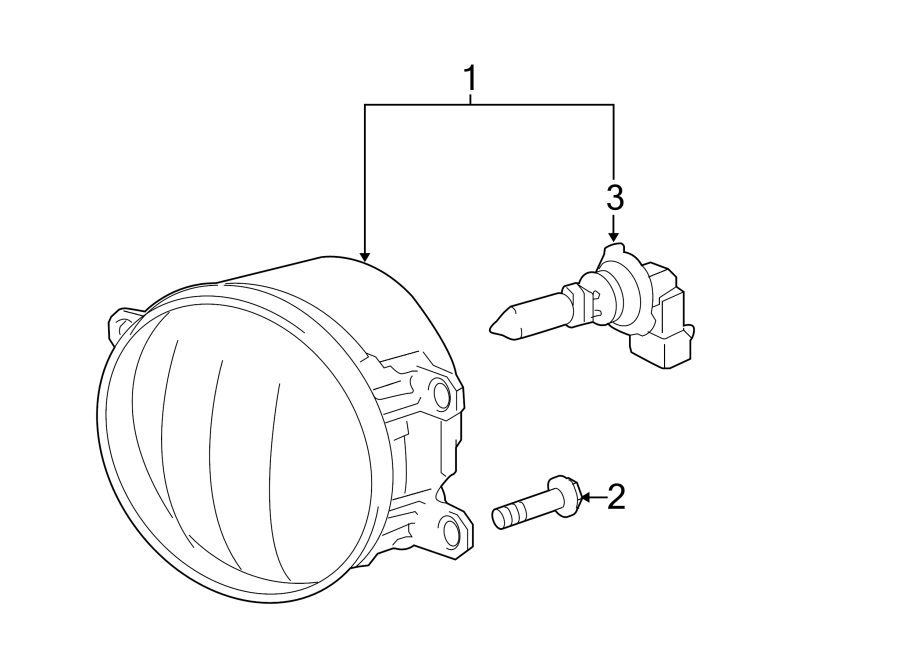 Diagram FRONT LAMPS. FOG LAMPS. for your 2016 Toyota Camry   