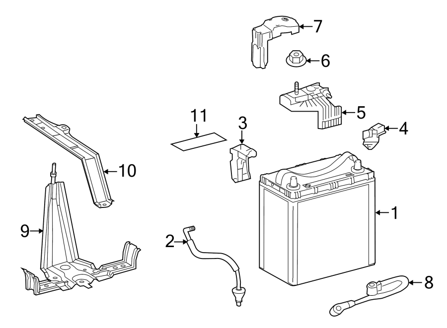 Diagram BATTERY. for your 2014 Toyota Camry 2.5L A/T SE SEDAN 