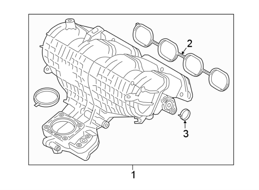 Diagram ENGINE / TRANSAXLE. MANIFOLD. for your 2023 Toyota Tacoma 3.5L V6 A/T RWD SR5 Crew Cab Pickup Fleetside 