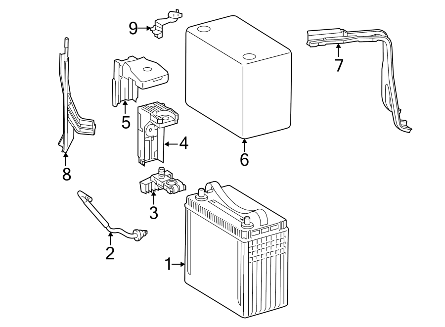 Diagram BATTERY. for your 2014 Toyota Camry 2.5L A/T SE SEDAN 