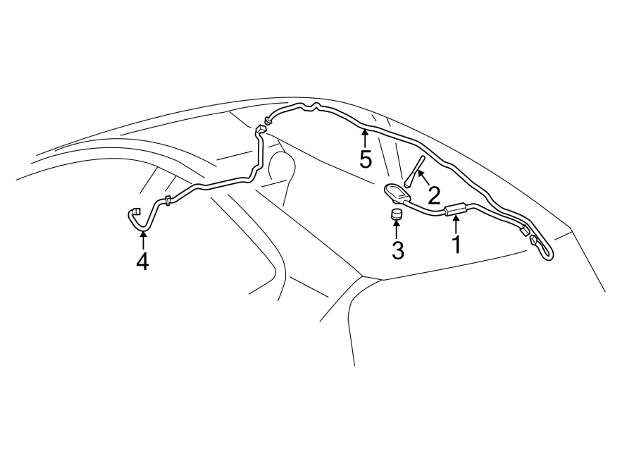 Diagram ANTENNA. for your 2000 Toyota Avalon  XL Sedan 