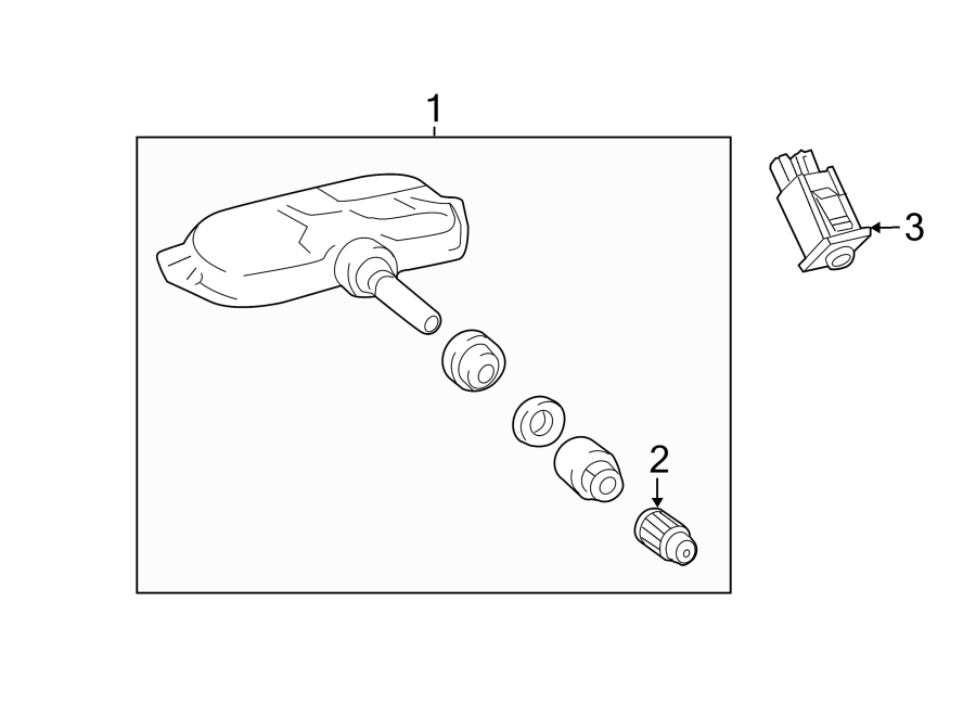 Diagram TIRE PRESSURE MONITOR COMPONENTS. for your 2018 Toyota Corolla   