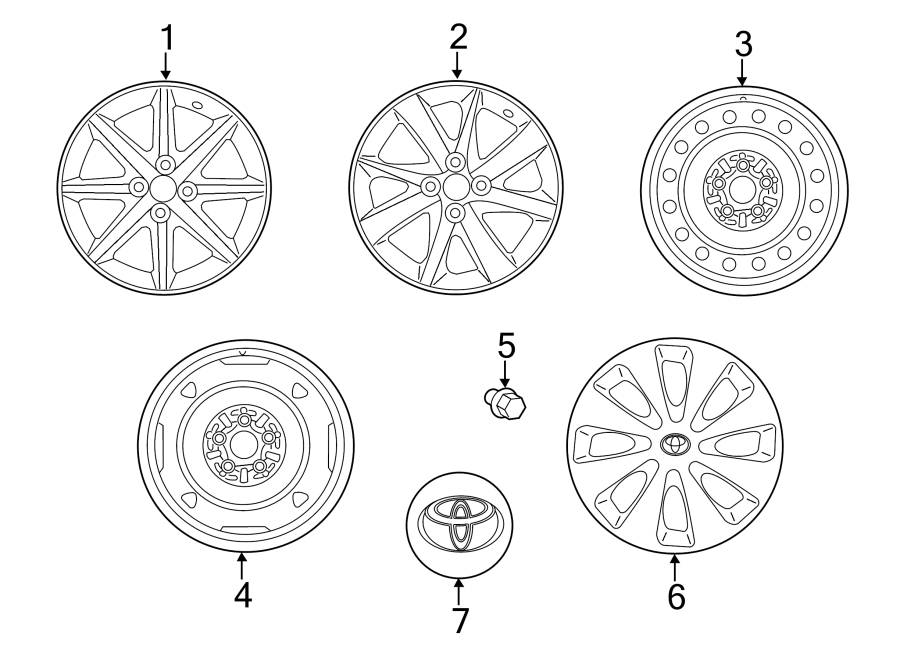 Diagram COVERS & TRIM. for your Toyota