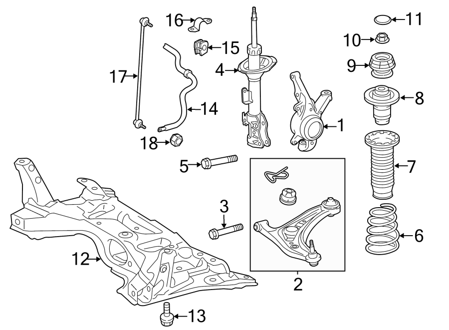 Diagram FRONT SUSPENSION. STABILIZER BAR & COMPONENTS. SUSPENSION COMPONENTS. for your 1984 Toyota Corolla   