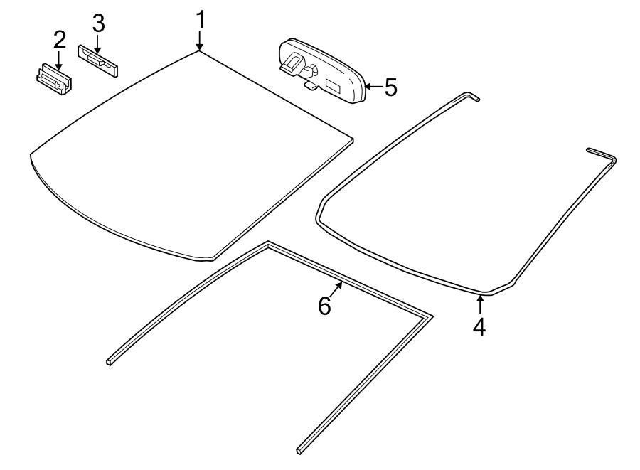 Diagram WINDSHIELD. GLASS. REVEAL MOLDINGS. for your Toyota Avalon  