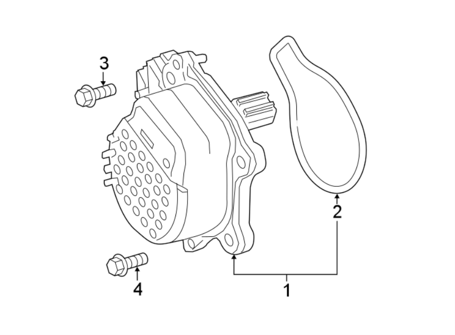 Diagram WATER PUMP. for your 2012 Toyota Tacoma  Base Standard Cab Pickup Fleetside 