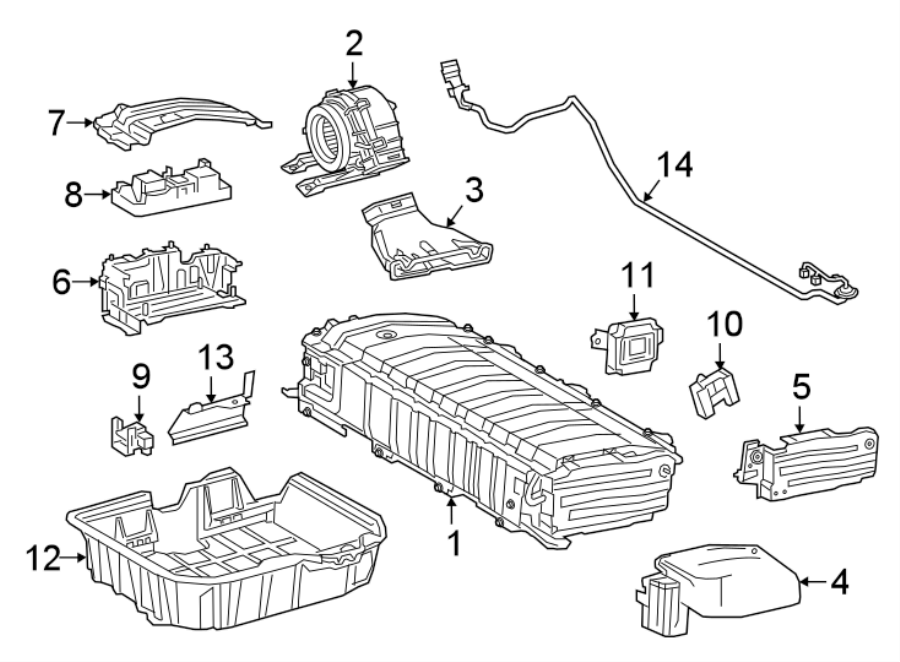 Diagram Battery. for your Toyota Prius  