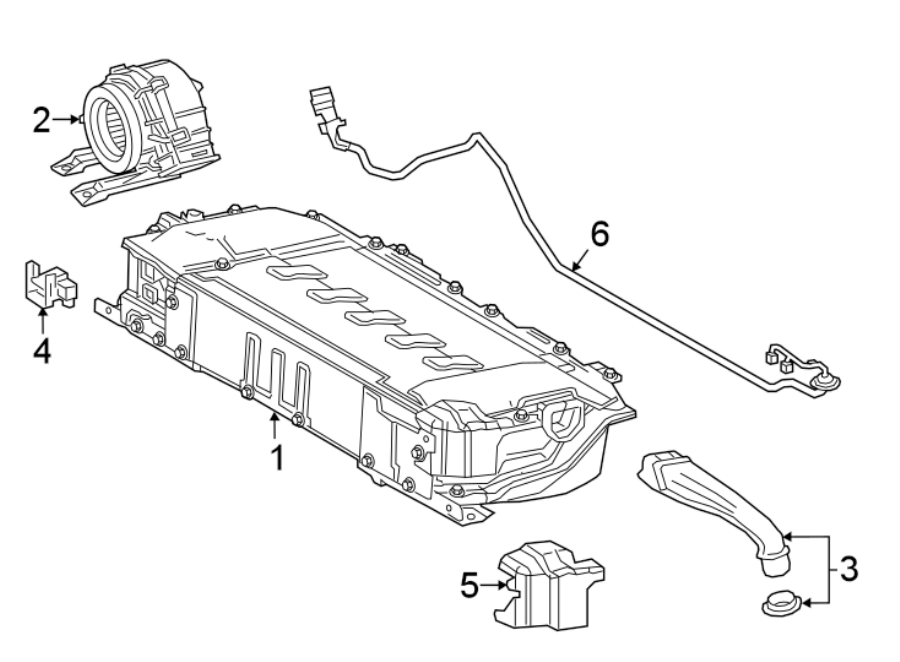 Diagram BATTERY. for your Toyota Prius AWD-e  