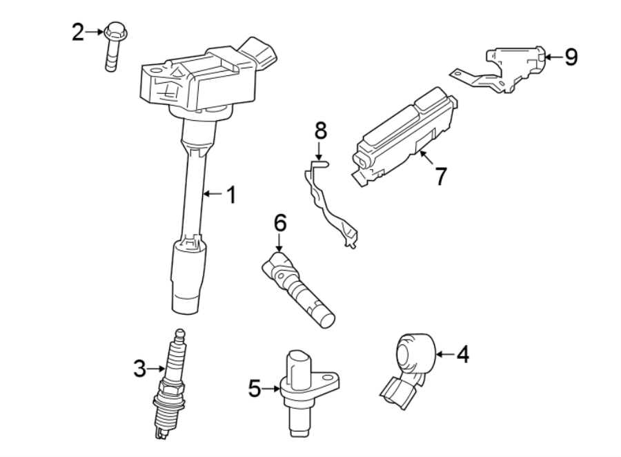 Diagram Ignition system. for your 2020 Toyota Prius   