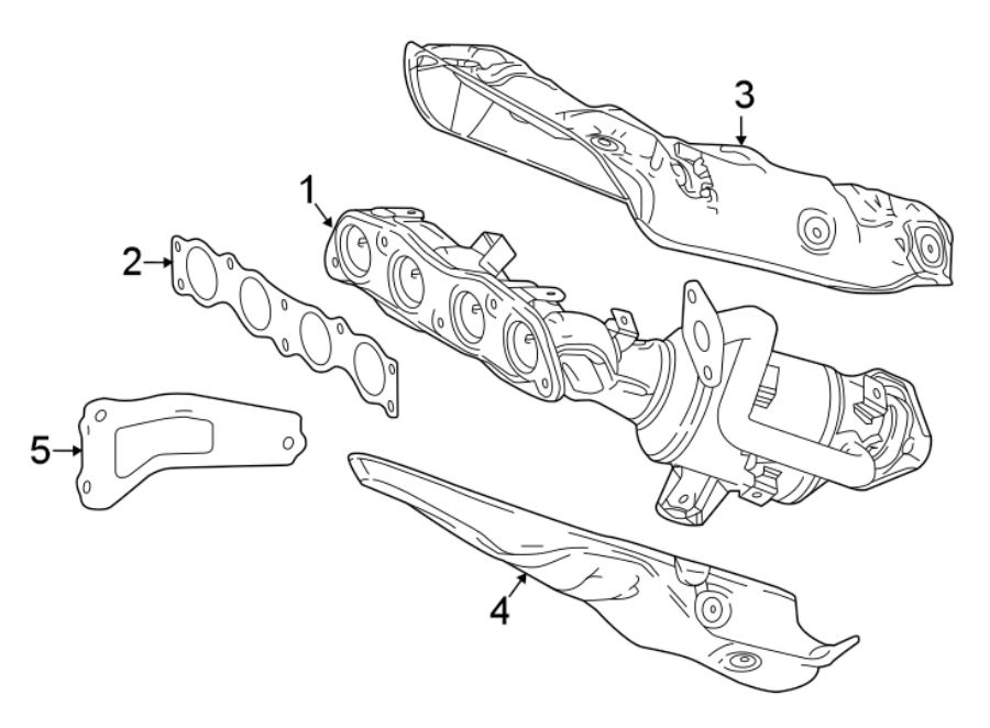 Diagram EXHAUST SYSTEM. MANIFOLD. for your 2002 Toyota 4Runner   