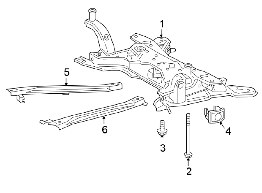 Diagram FRONT SUSPENSION. SUSPENSION MOUNTING. for your 2017 Toyota Highlander   