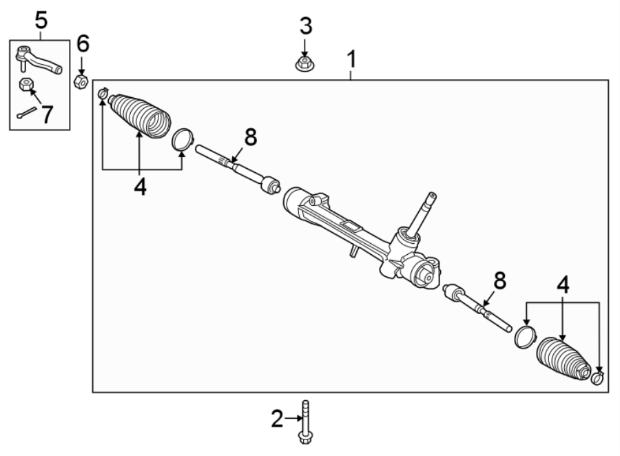 Diagram STEERING GEAR & LINKAGE. for your 2007 Toyota Tundra   