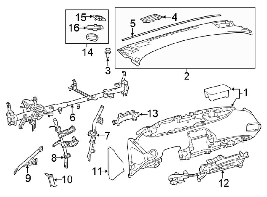 Diagram INSTRUMENT PANEL. for your 2009 Toyota Avalon   