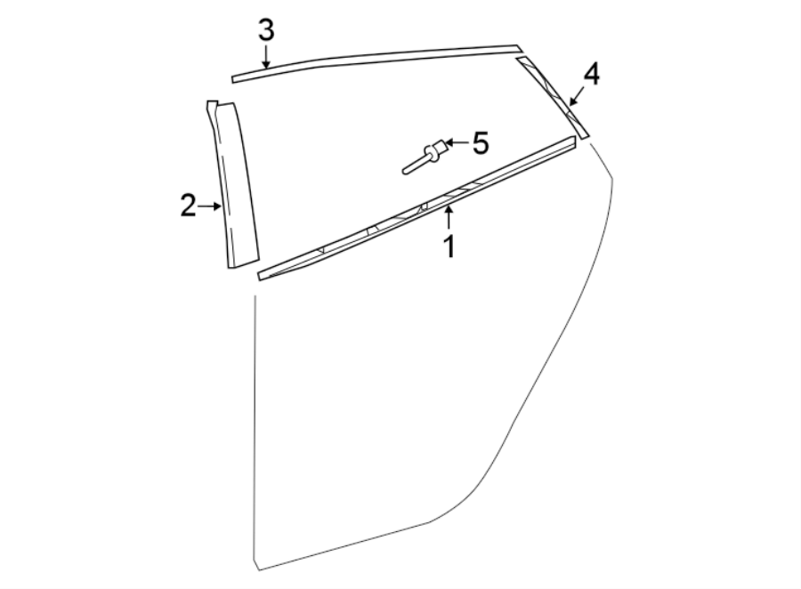 Diagram REAR DOOR. EXTERIOR TRIM. for your Toyota Avalon  