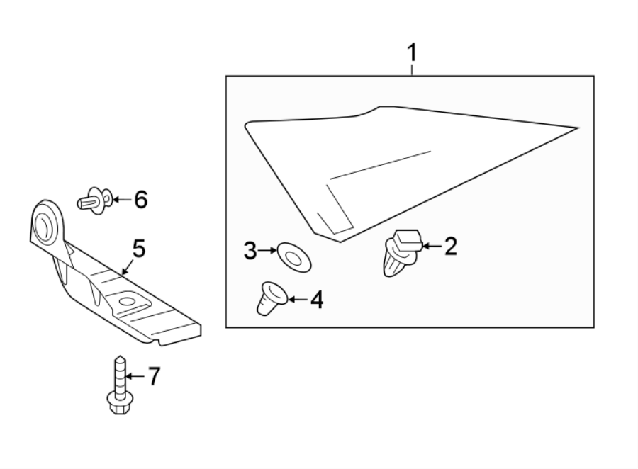 Diagram QUARTER PANEL. EXTERIOR TRIM. for your 2021 Toyota Prius Prime   