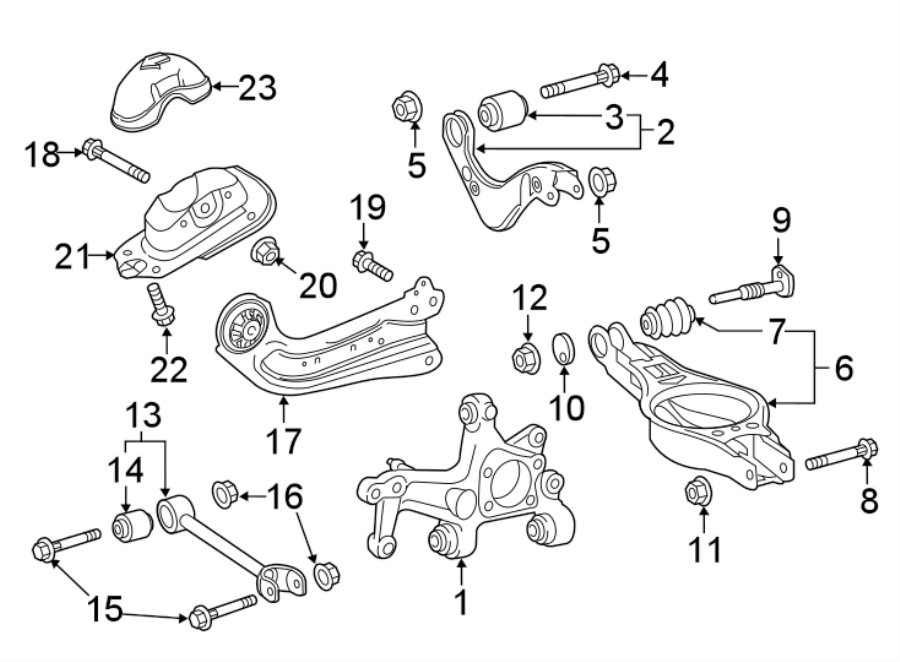 Diagram REAR SUSPENSION. SUSPENSION COMPONENTS. for your 2018 Toyota Prius Prime   