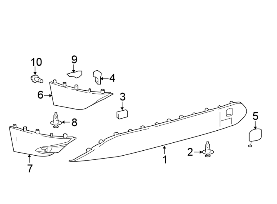 Diagram REAR BUMPER. BUMPER & COMPONENTS. for your Toyota