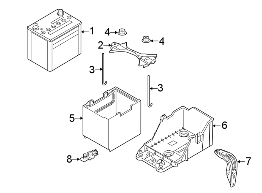 Diagram BATTERY. for your 2018 Toyota 86   