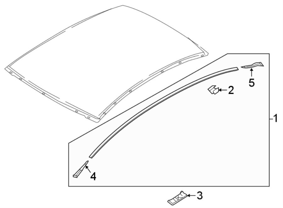 Diagram ROOF. EXTERIOR TRIM. for your 2010 Toyota Yaris   