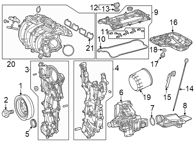 Diagram Engine / transaxle. Engine parts. for your 1993 Toyota Previa   