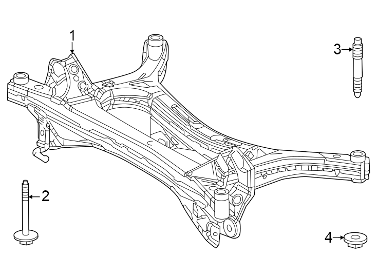 Diagram Rear suspension. Suspension mounting. for your 2005 Toyota RAV4   