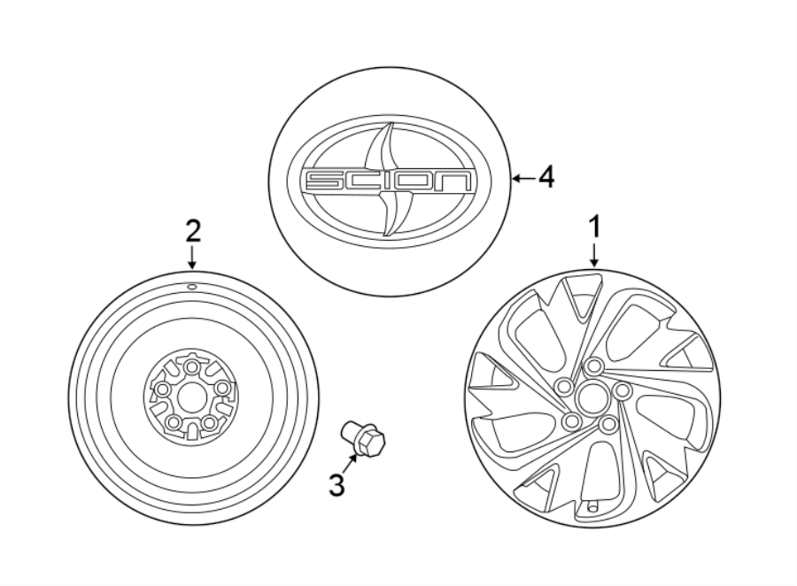 Diagram WHEELS. for your Toyota Avalon  