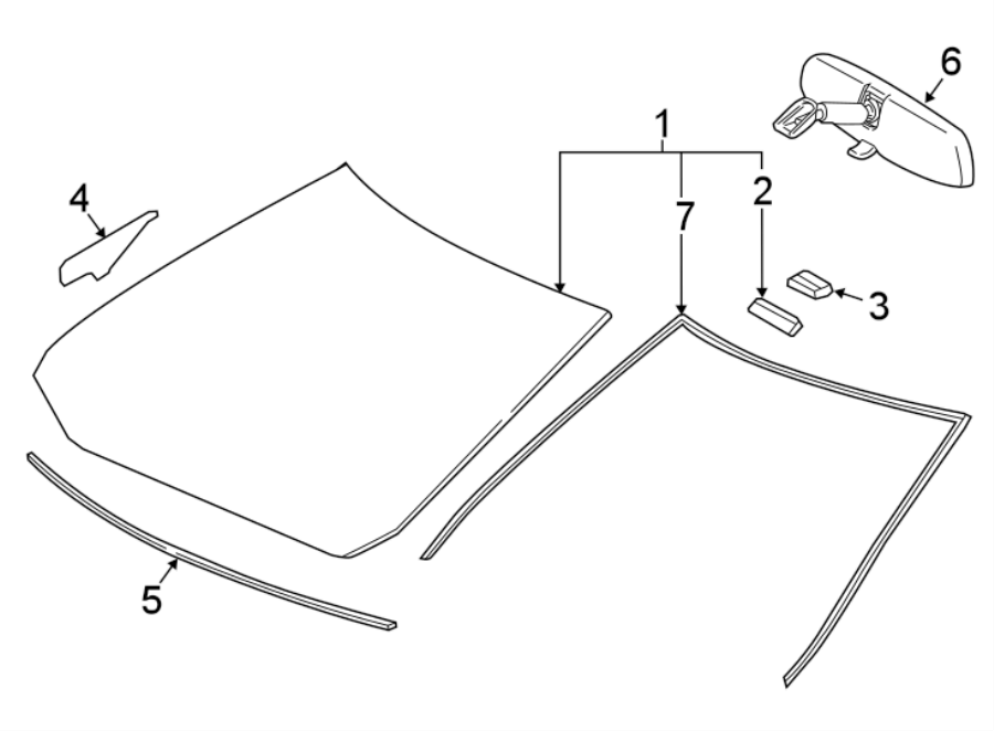 Diagram WINDSHIELD. GLASS. REVEAL MOLDINGS. for your Toyota Avalon  