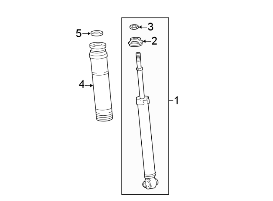 Diagram REAR SUSPENSION. SHOCKS & COMPONENTS. for your 2002 Toyota Echo   