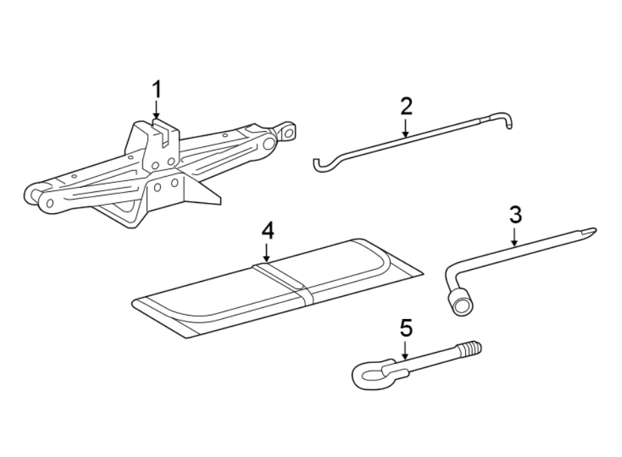 Diagram REAR BODY & FLOOR. JACK & COMPONENTS. for your 2005 Toyota Tundra  Base Standard Cab Pickup Fleetside 