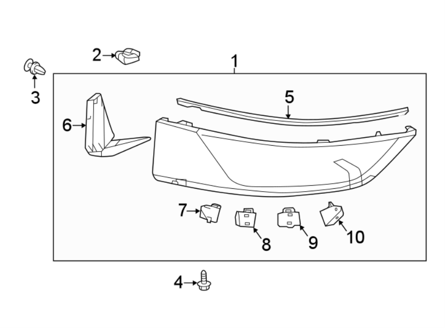 Diagram REAR BUMPER. SPOILER. for your 2018 Toyota Corolla iM   