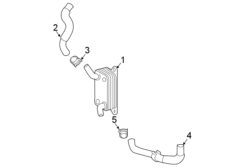 Diagram TRANS OIL COOLER. for your Toyota Sequoia  