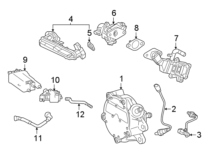 Diagram EMISSION SYSTEM. EMISSION COMPONENTS. for your Toyota Corolla  