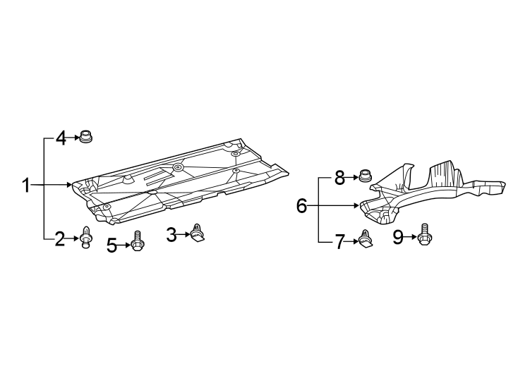 Diagram PILLARS. ROCKER & FLOOR. UNDER COVER & SPLASH SHIELDS. for your 2022 Toyota Prius Prime  XLE Hatchback 