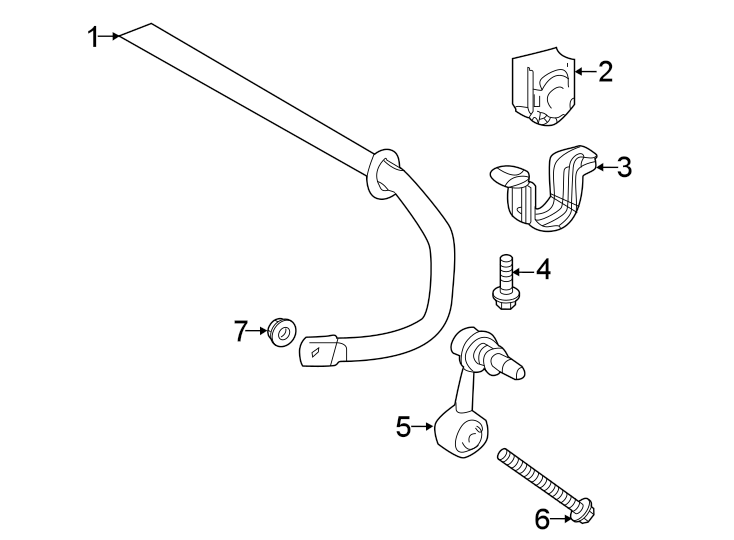 Diagram REAR SUSPENSION. STABILIZER BAR & COMPONENTS. for your 2010 Toyota Highlander 3.5L V6 A/T AWD Sport Sport Utility 