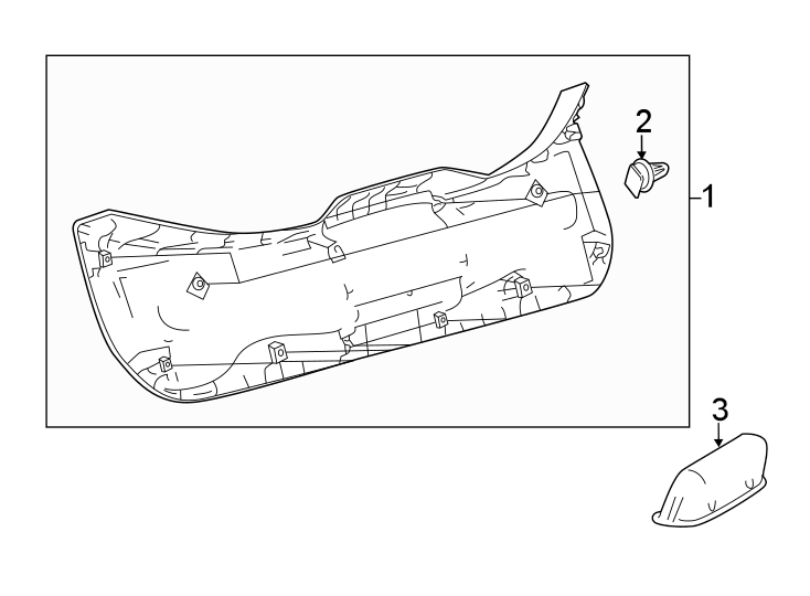 Diagram LIFT GATE. INTERIOR TRIM. for your 1995 Toyota Camry   