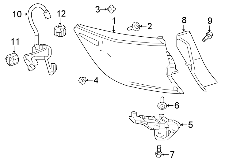 Diagram REAR LAMPS. TAIL LAMPS. for your 1990 Toyota Corolla   