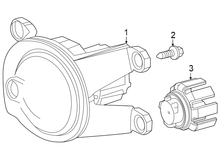 Diagram Front lamps. Fog lamps. for your 2022 Toyota Corolla Cross   