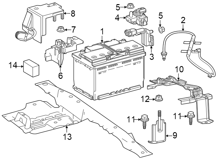 Diagram Battery. for your 2008 Toyota Camry   