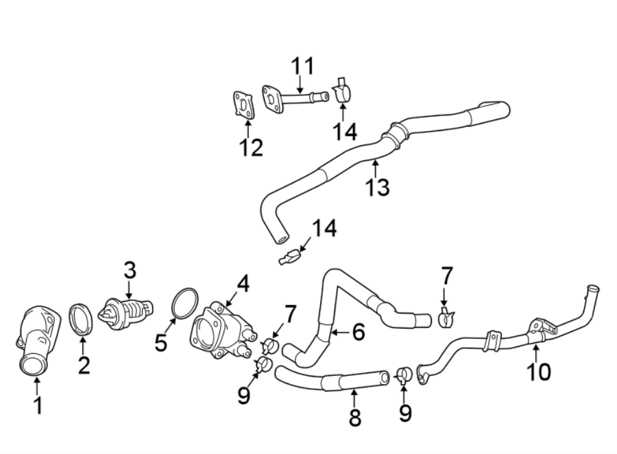 Diagram RADIATOR & COMPONENTS. for your Toyota