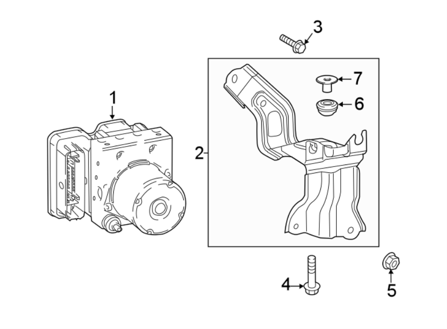 Diagram Abs components. for your 2007 Toyota Tacoma   