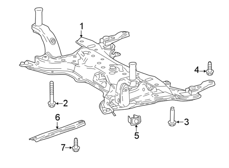 Diagram FRONT SUSPENSION. SUSPENSION MOUNTING. for your 2004 Toyota Matrix  XR Wagon 