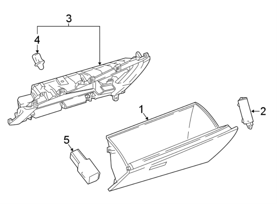 Diagram INSTRUMENT PANEL. GLOVE BOX. for your 2013 Toyota Corolla   