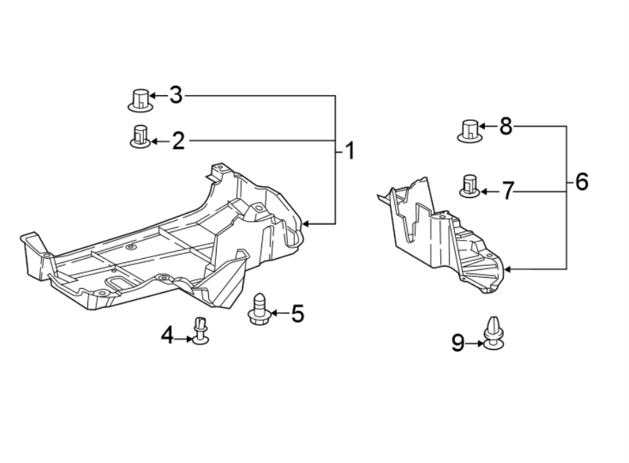 Diagram REAR BODY & FLOOR. SPLASH SHIELDS. for your 2022 Toyota Prius Prime  XLE Hatchback 