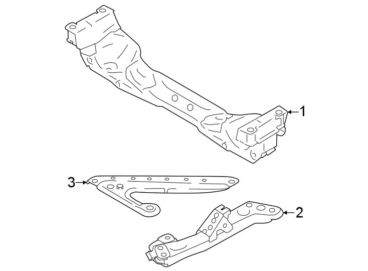 Diagram Front suspension. Suspension mounting. for your 2011 Toyota Highlander   