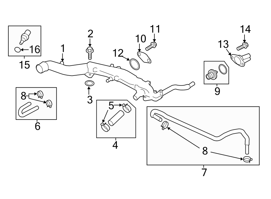 Diagram HOSES & LINES. for your 1994 Toyota Corolla   