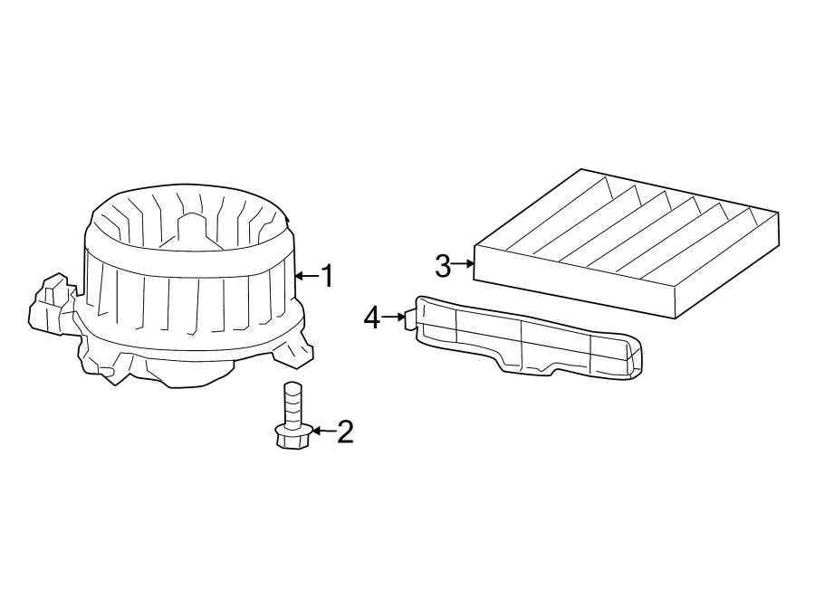 Diagram AIR CONDITIONER & HEATER. BLOWER MOTOR & FAN. for your 2008 Toyota Prius   