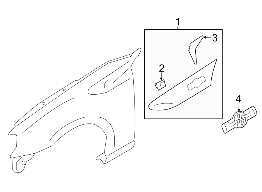 Diagram FENDER. EXTERIOR TRIM. for your 2012 Toyota Tundra  Base Crew Cab Pickup Fleetside 