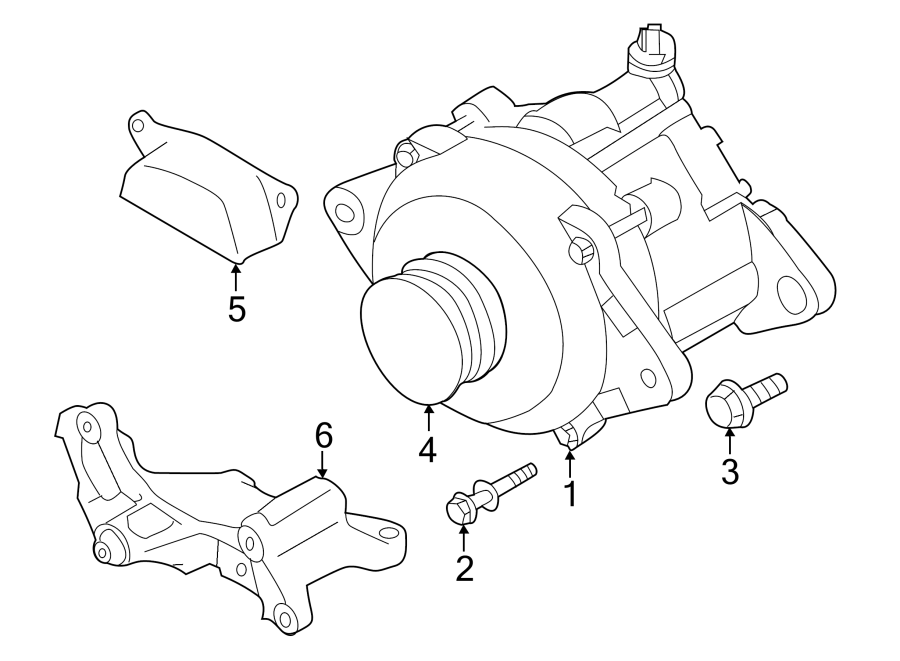 Diagram ALTERNATOR. for your 2008 Toyota 4Runner 4.0L V6 A/T 4WD SR5 Sport Utility 