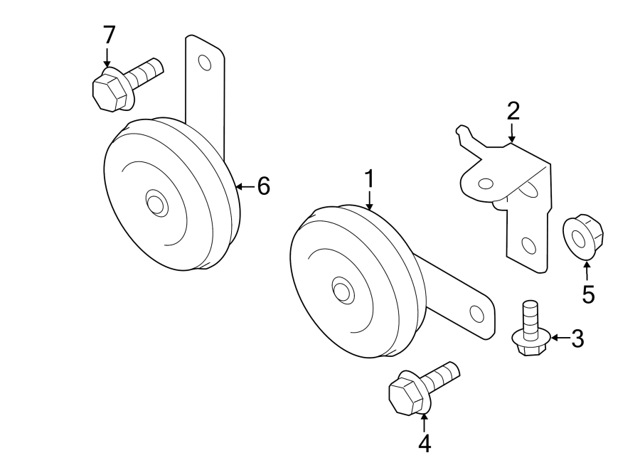 Full size assembly image of HORN. (1/1)