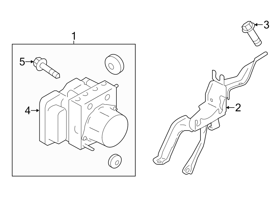 Diagram Abs components. for your 2015 Toyota Prius Plug-In   